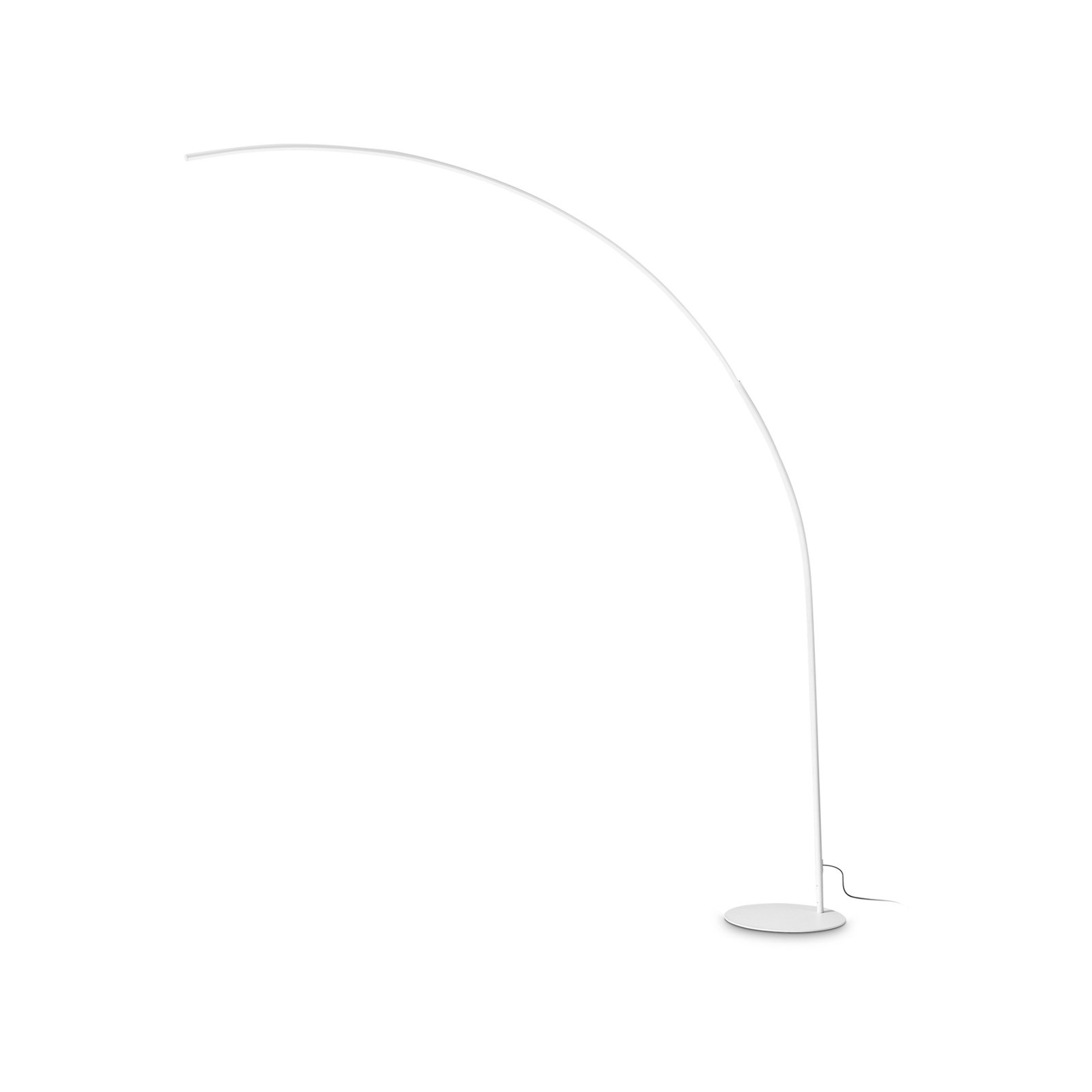 Ideal Lux LED stojacia lampa Comet, biela, kov, výška 210 cm
