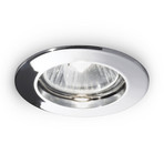 Deckeneinbaulampe Jazz aus Zink, rund, GU10