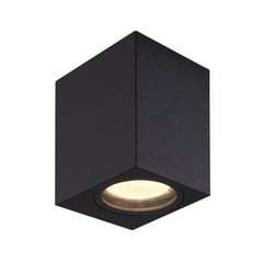 Prios applique da esterno Tetje, nero, angolare, 10 cm