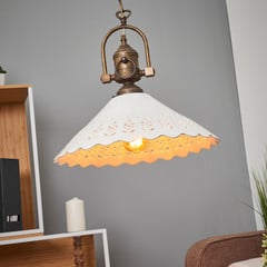 Lampa wisząca Pizzo z łańcuchem, 1-punktowa