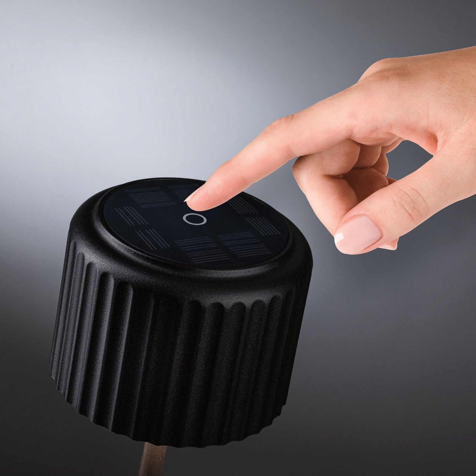 Lampa de masă solară LED Paulmann Else, negru, IP44 dimabil Lampa de masă solară LED Paulmann Else, negru, IP44 dimabil