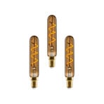 3-pack Bombilla LED 2W (80lm) Regulable T19 Golden  E14 - e3light