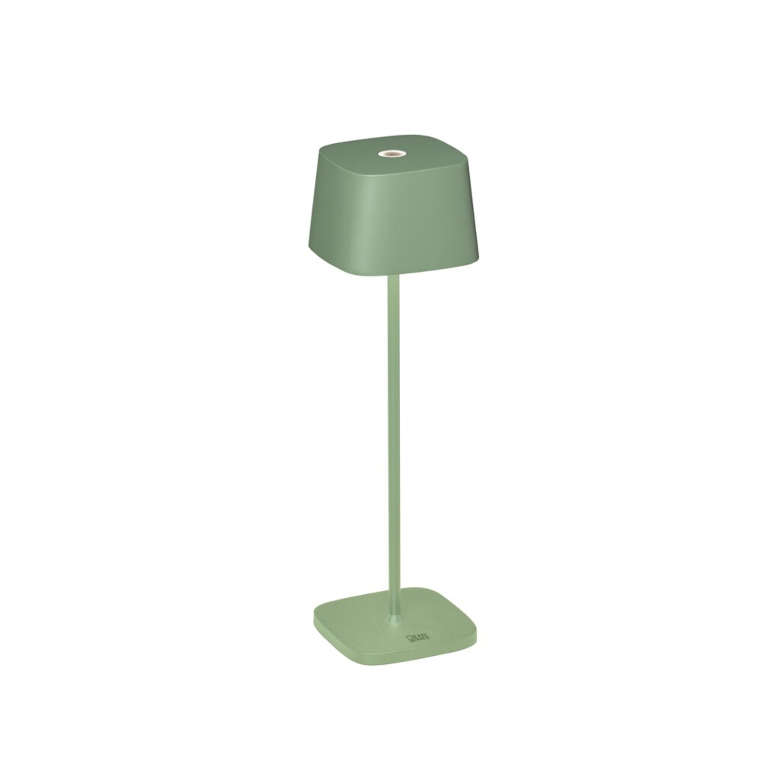 LED-pöytälamppu Capri ulkokäyttöön, vihreä-harmaa