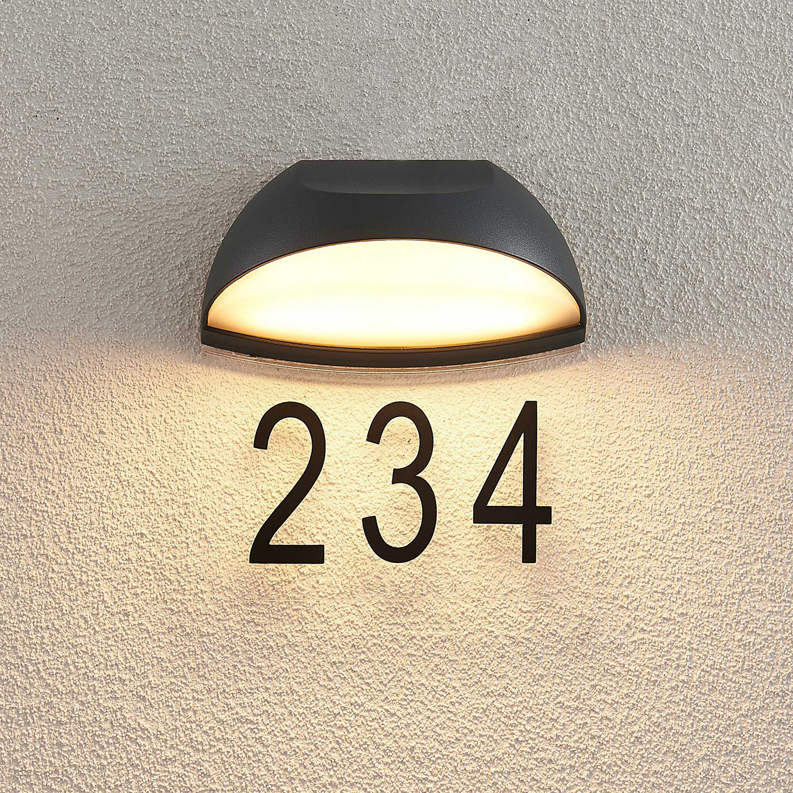 Lucande Loena LED house number light