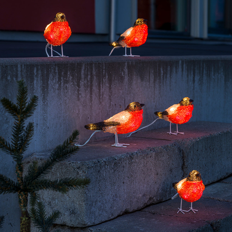 Rudziki – figurki akrylowe LED, 5 sztuk