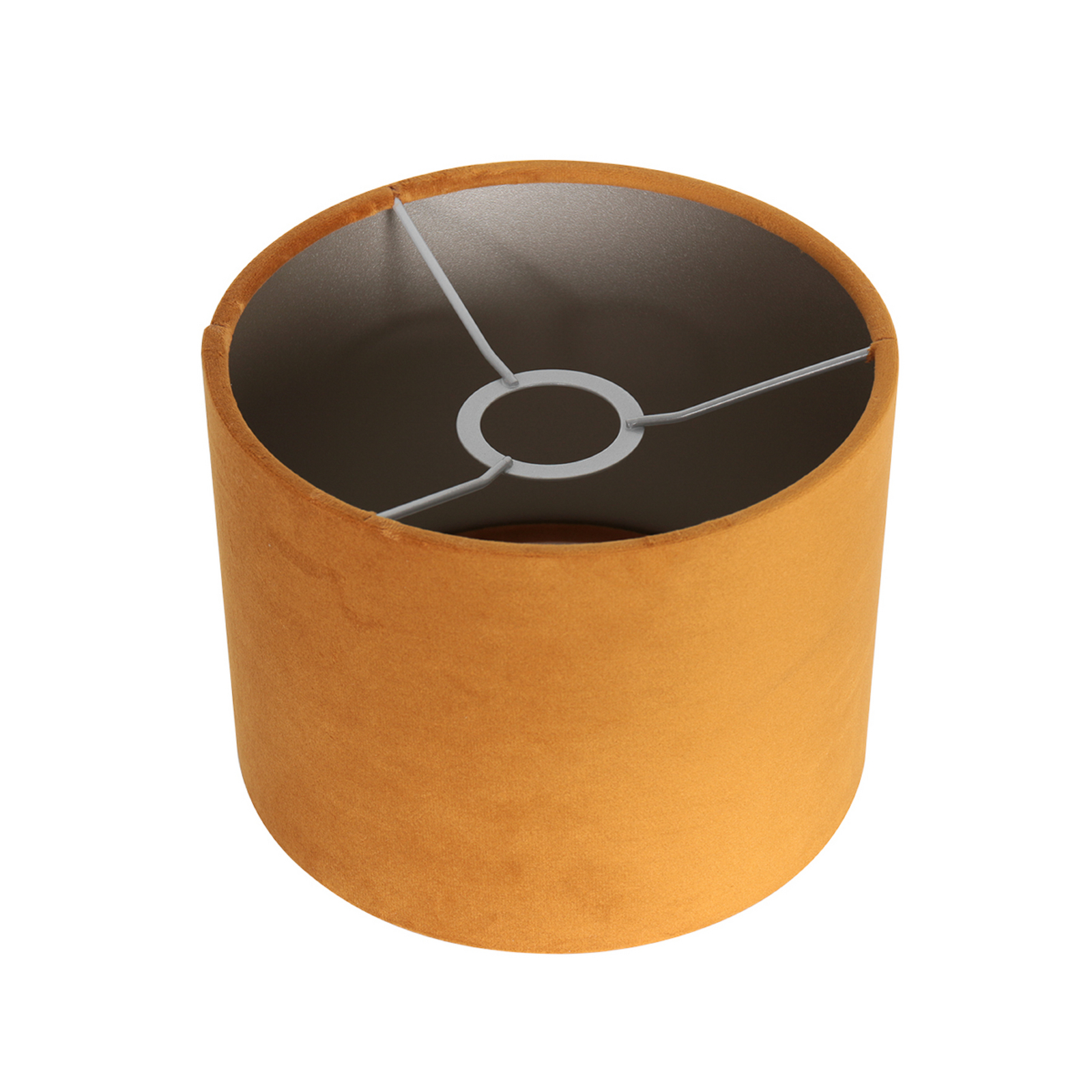 Tafellamp Noor, staal/goudkleurig velours, hoogte 50 cm, E27