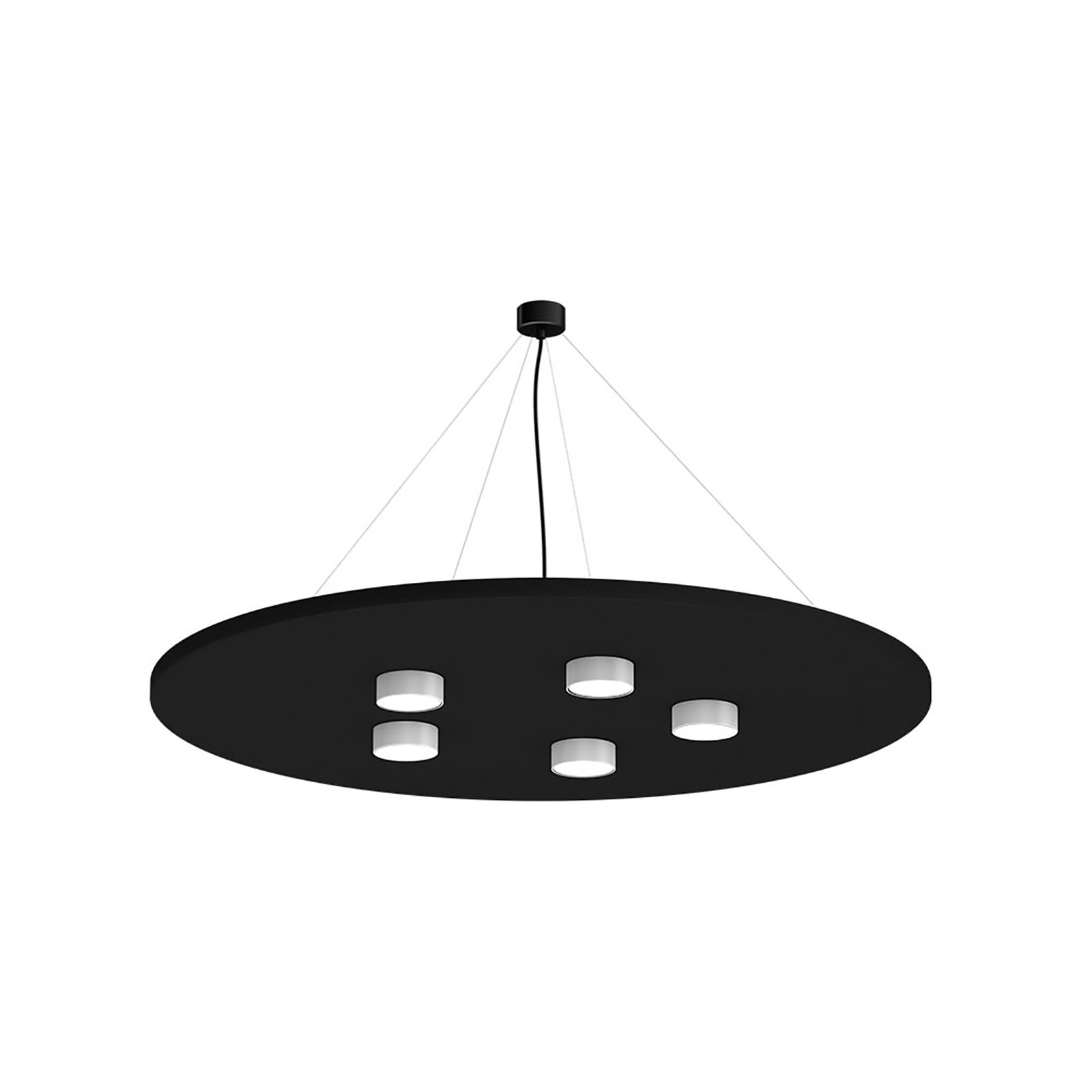 LEDWORKS Sono-LED Round Five 930 fekete/fehér