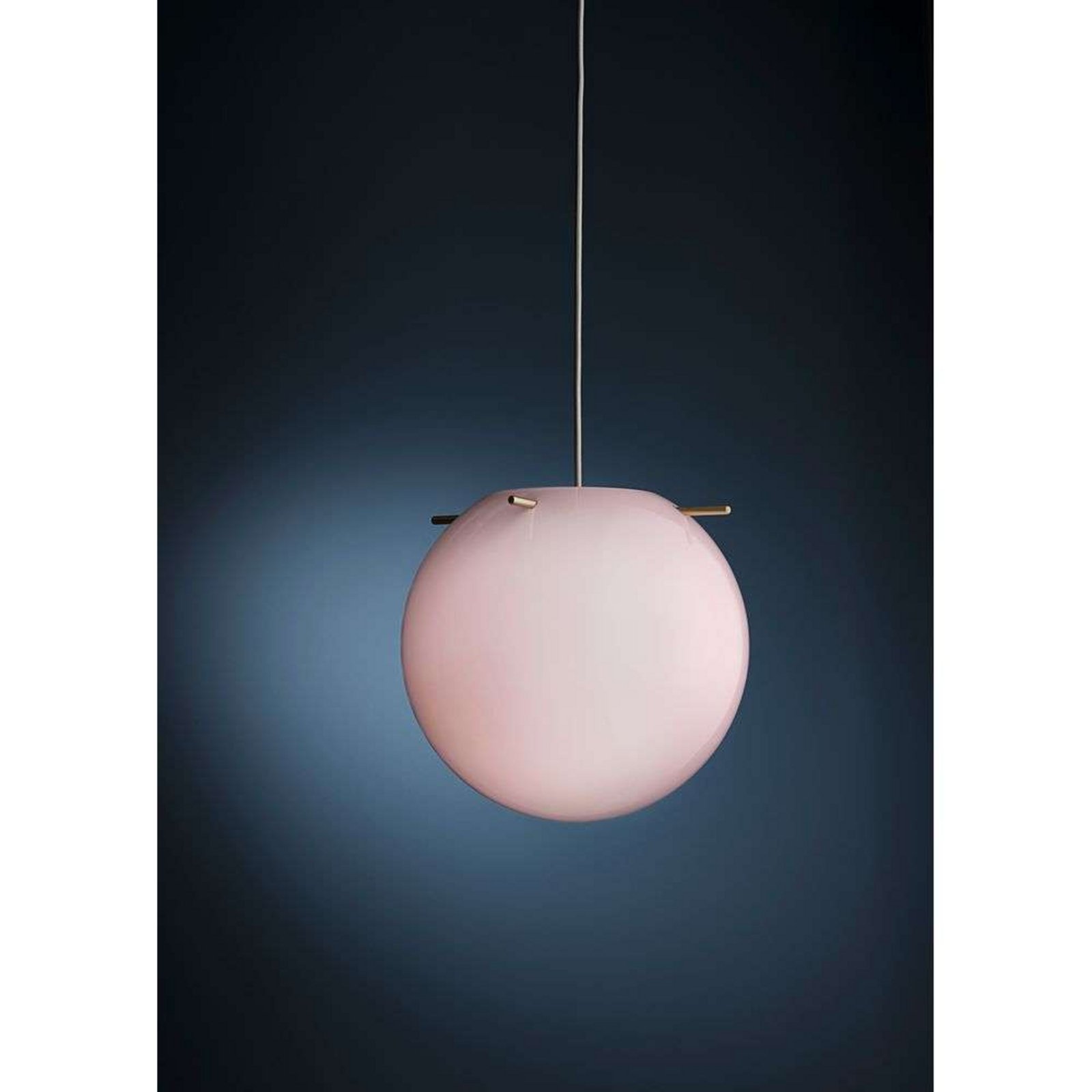 Koi Závěsná Lampa Ø32 Opal Rose/Brass - Frandsen