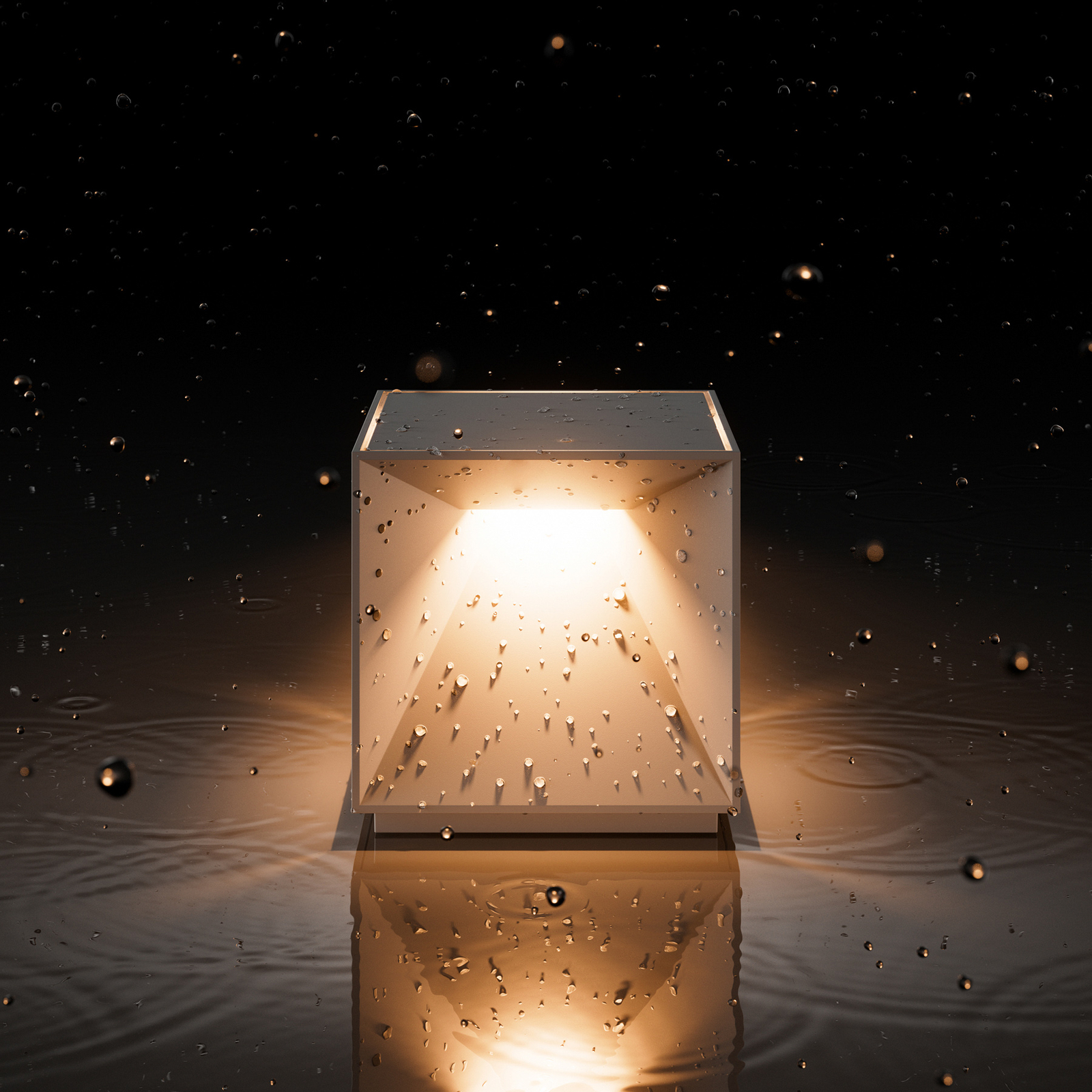 "Nutalis" LED įkraunama stalinė lempa, kopų smėlio spalvos