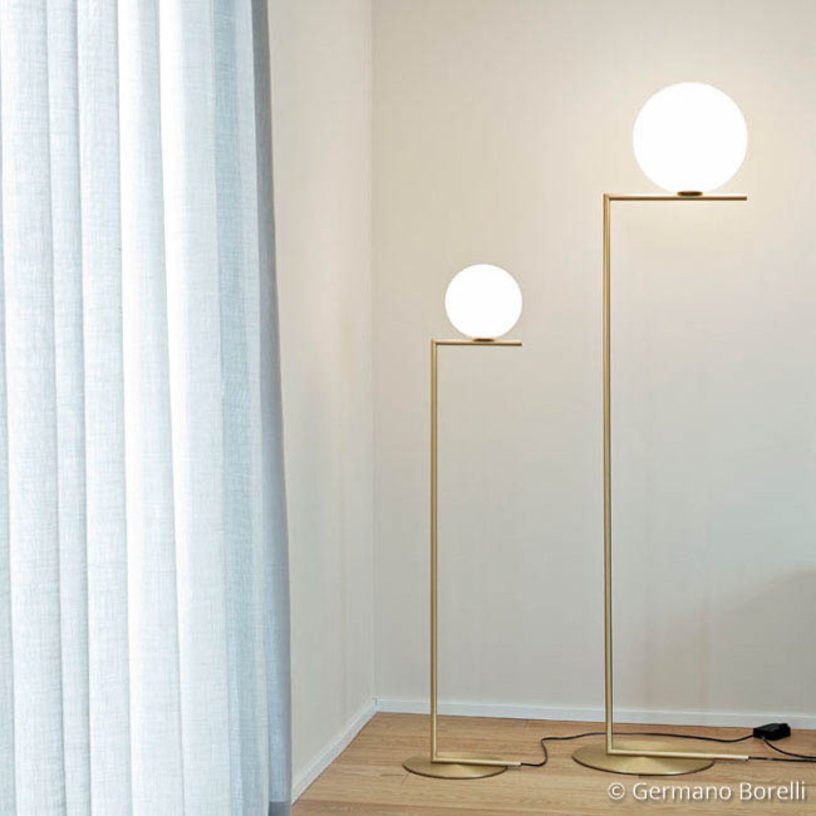 IC F2 Golvlampa Mässing - Flos