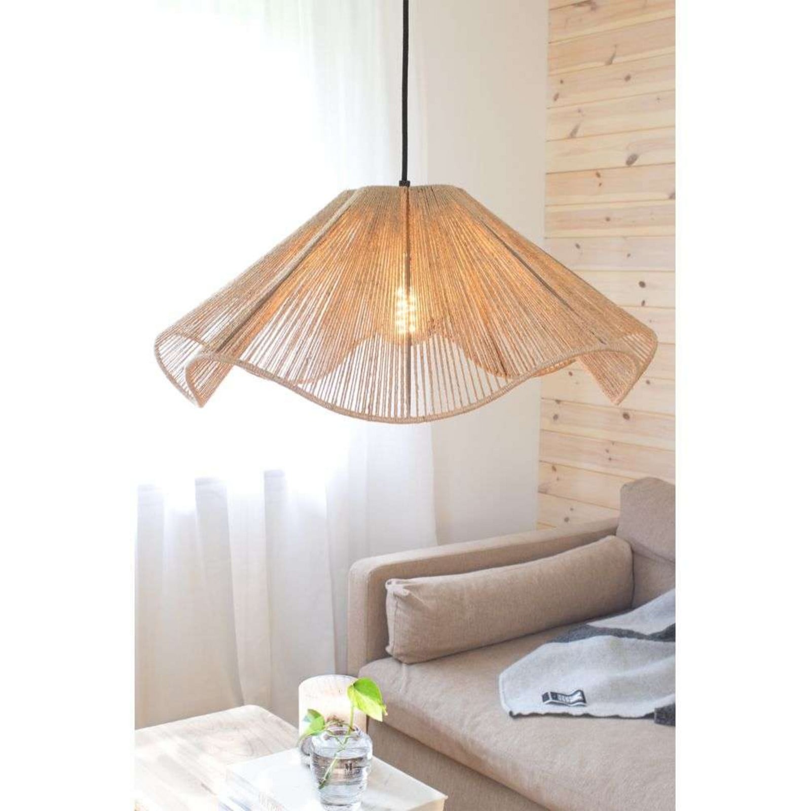 Nami Taklampa Natural Marksl&ouml;jd - Vardagsrum - Tyg / textil