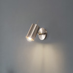 Wandleuchte Kem, messing, Metall, Höhe 23 cm, E27