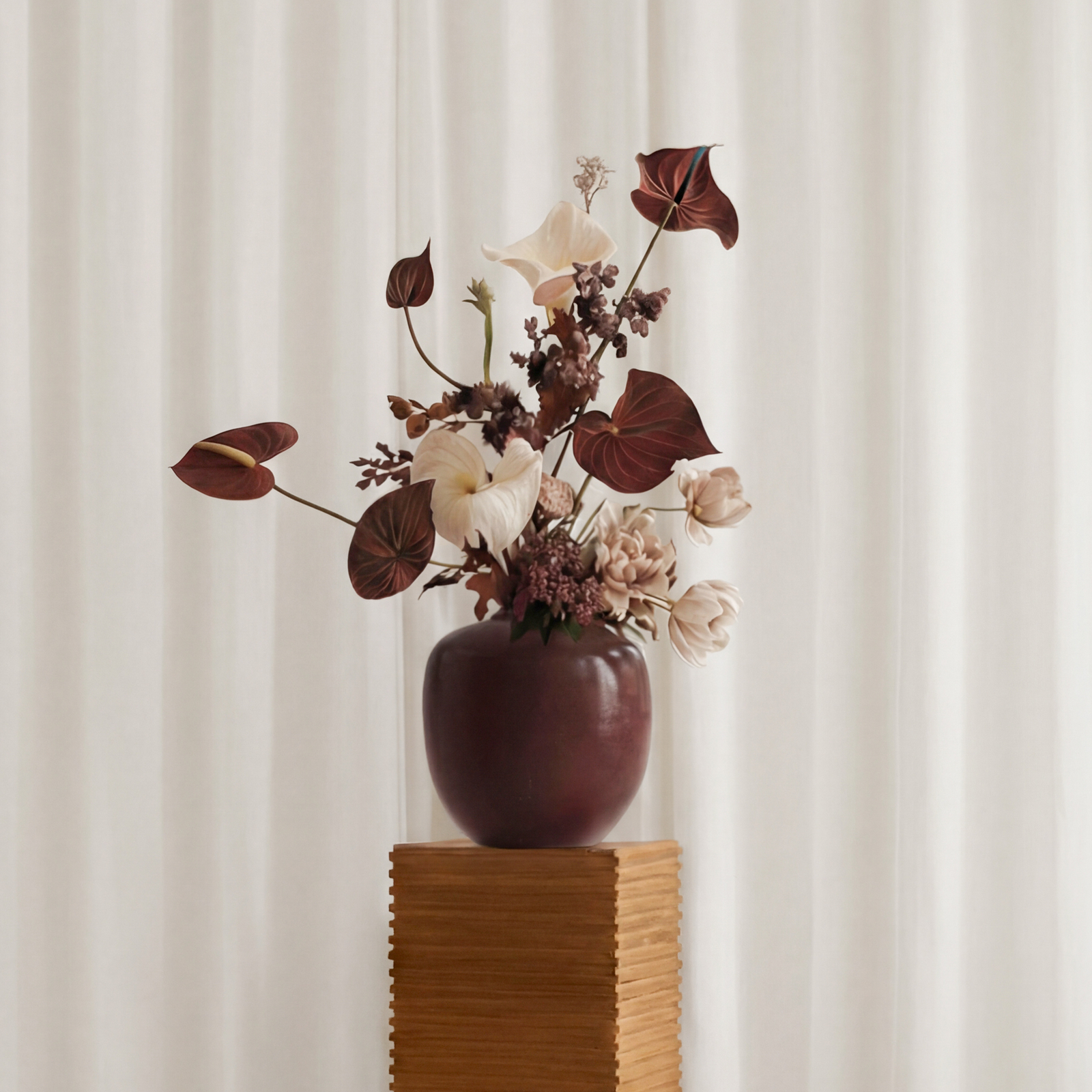 Sunao Mini váza, gaštanovo hnedá 25 cm keramika - 101 Copenhagen