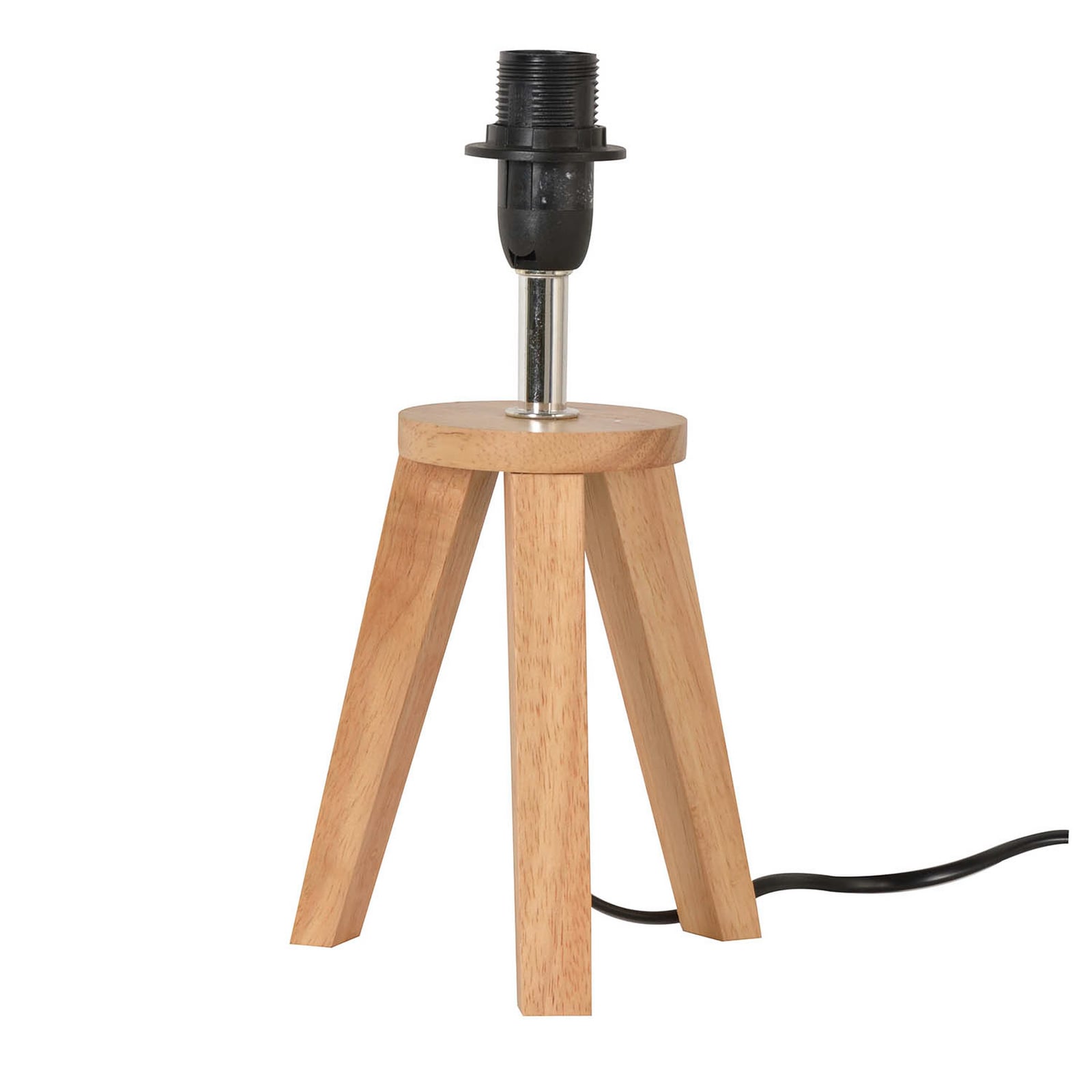 Lampada da tavolo per yoga senza paralume, legno chiaro, altezza 26 cm - COREP