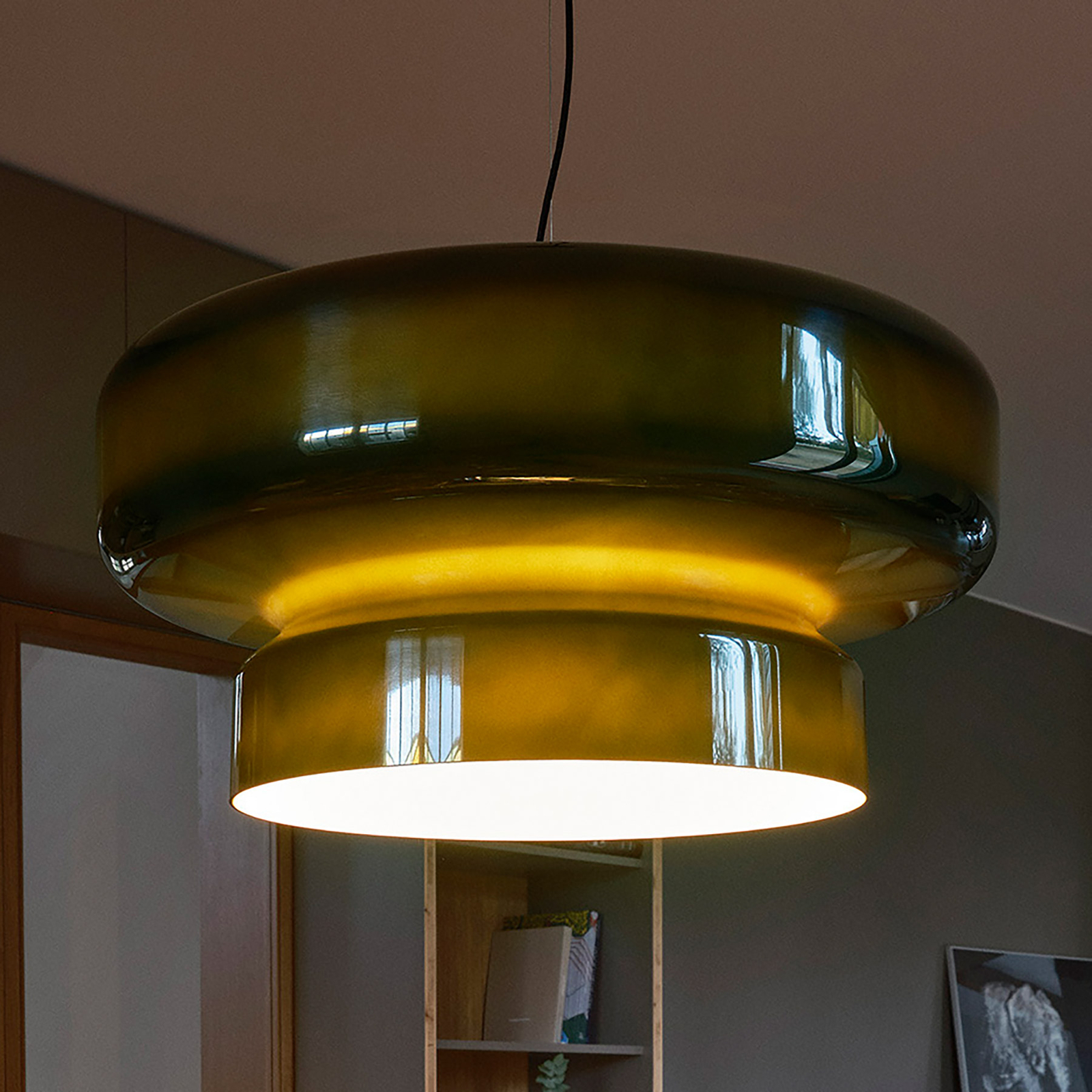 MARSET Bohemia lámpara colgante, E27, verde
