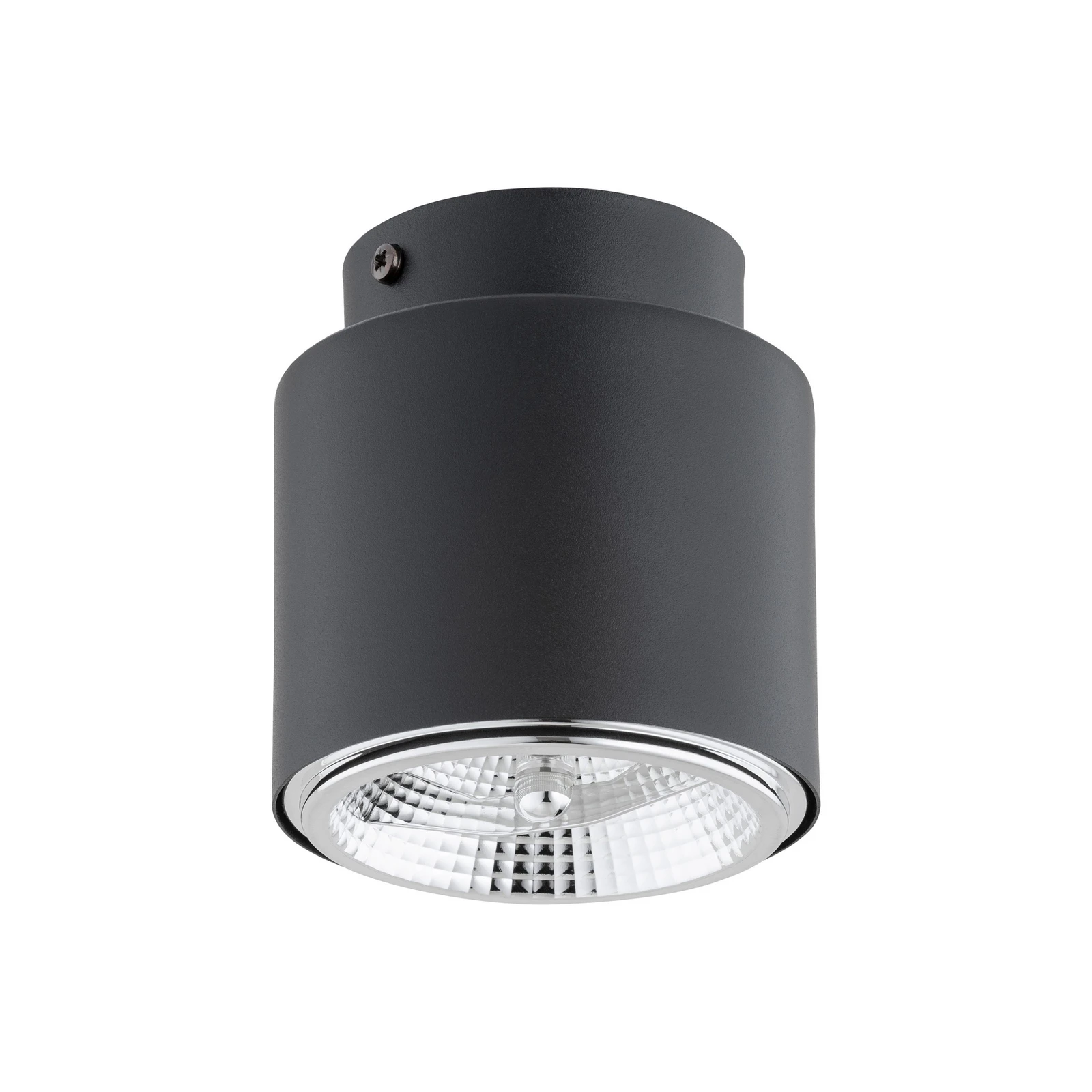 Plafoniera Nano, nera, a 1 luce, metallo