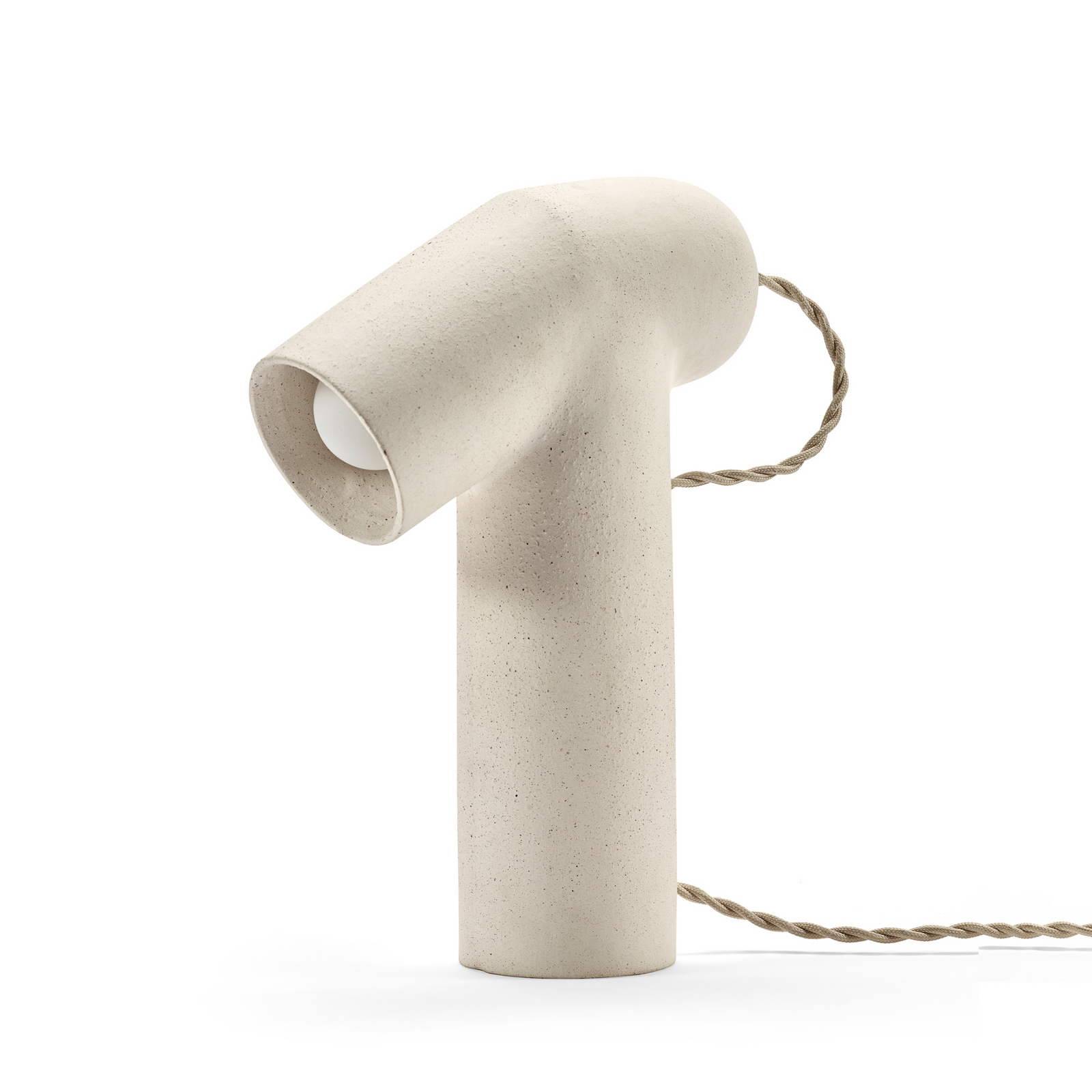 BEIGE MAIA bordlampe, stentøj, højde 27 cm, E14 – Serax
