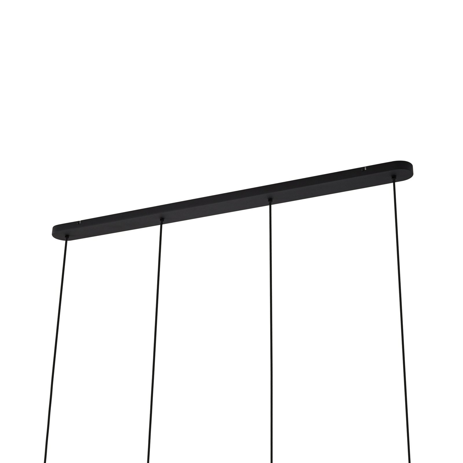 Arcchio riippuvalo Cosmina, 4-lamppuinen, pituus 120 cm, musta