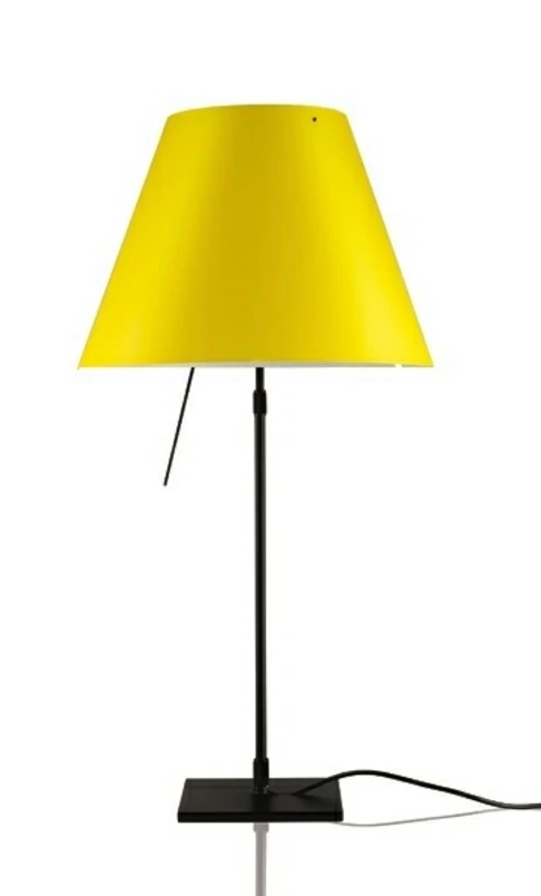 Luceplan - Costanza Tischleuchte m/Dimmer Schwarz/Smart Yellow