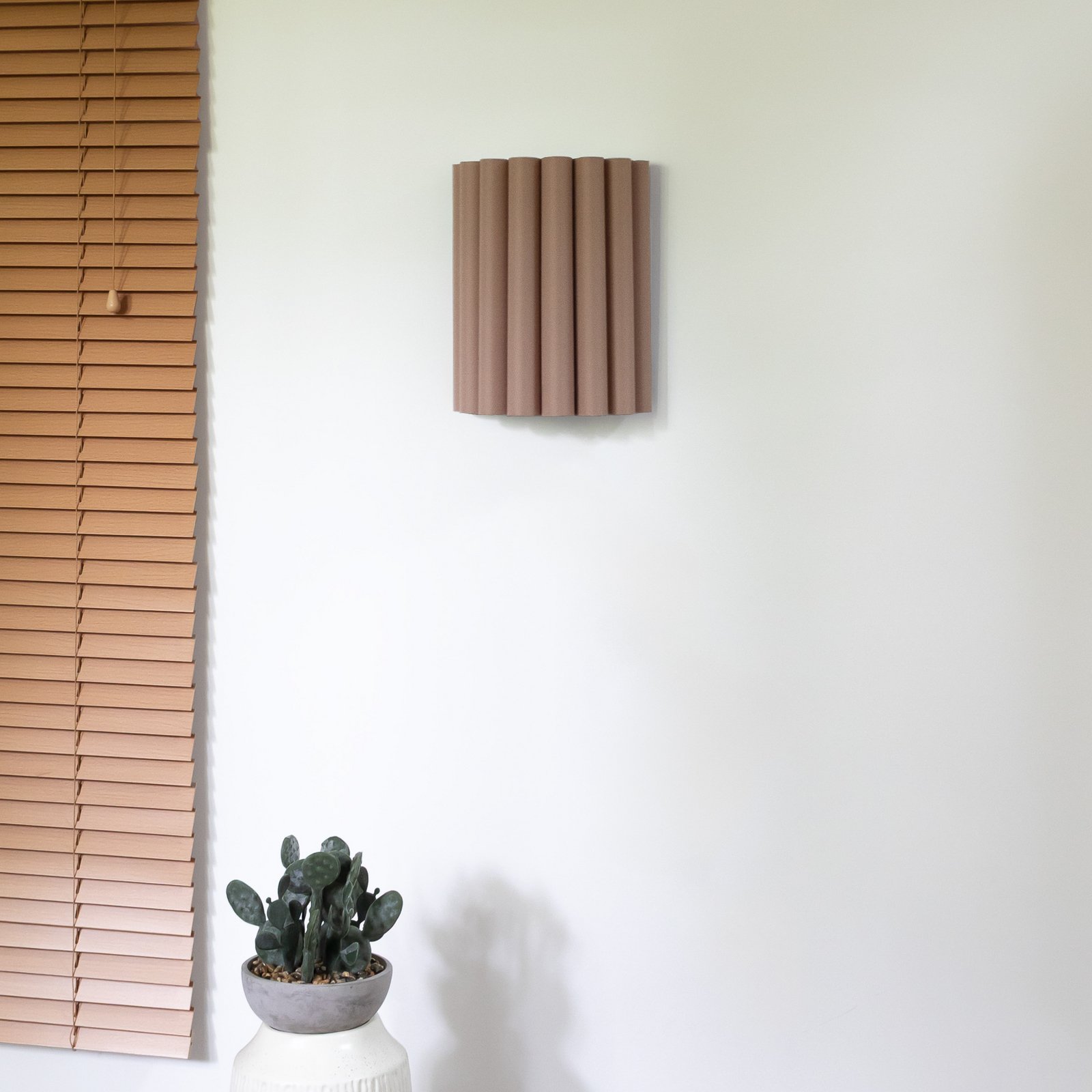 Kinkiet Aria, cappuccino, mikrofibra, E27