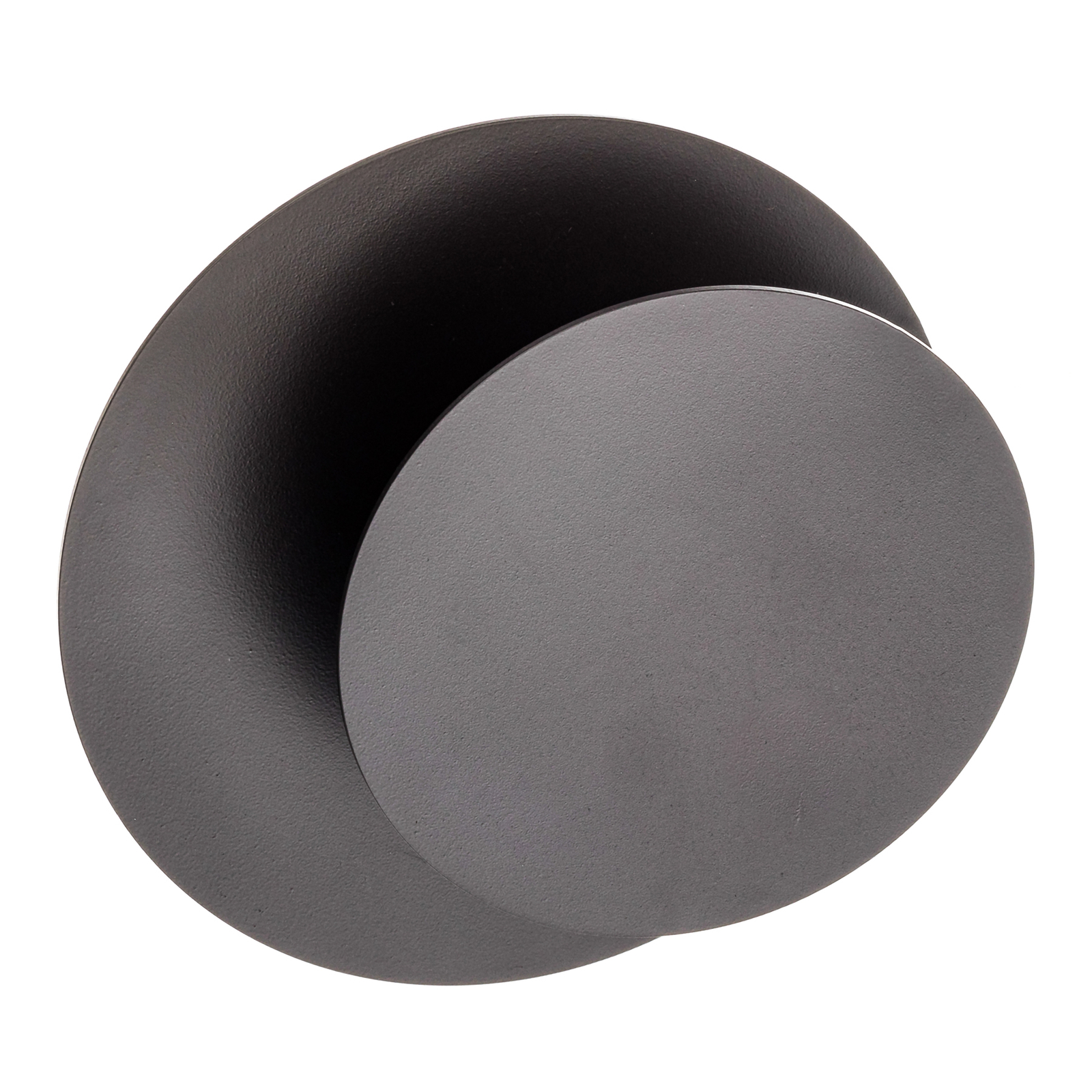 Vegglampe Circle i rund form, svart
