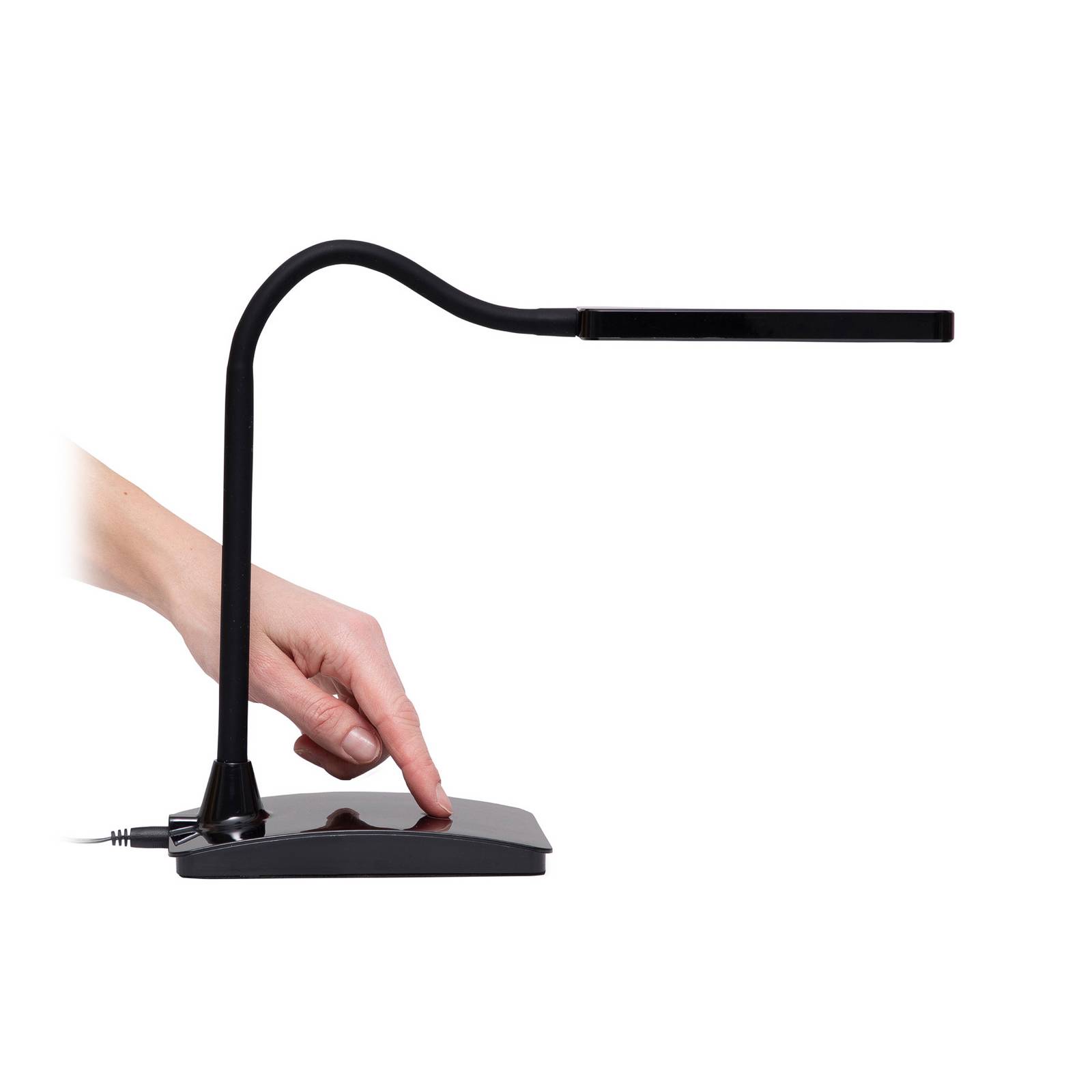 Schreibtischlampe MAULswan mit Fuß schwarz 4002390054638 820