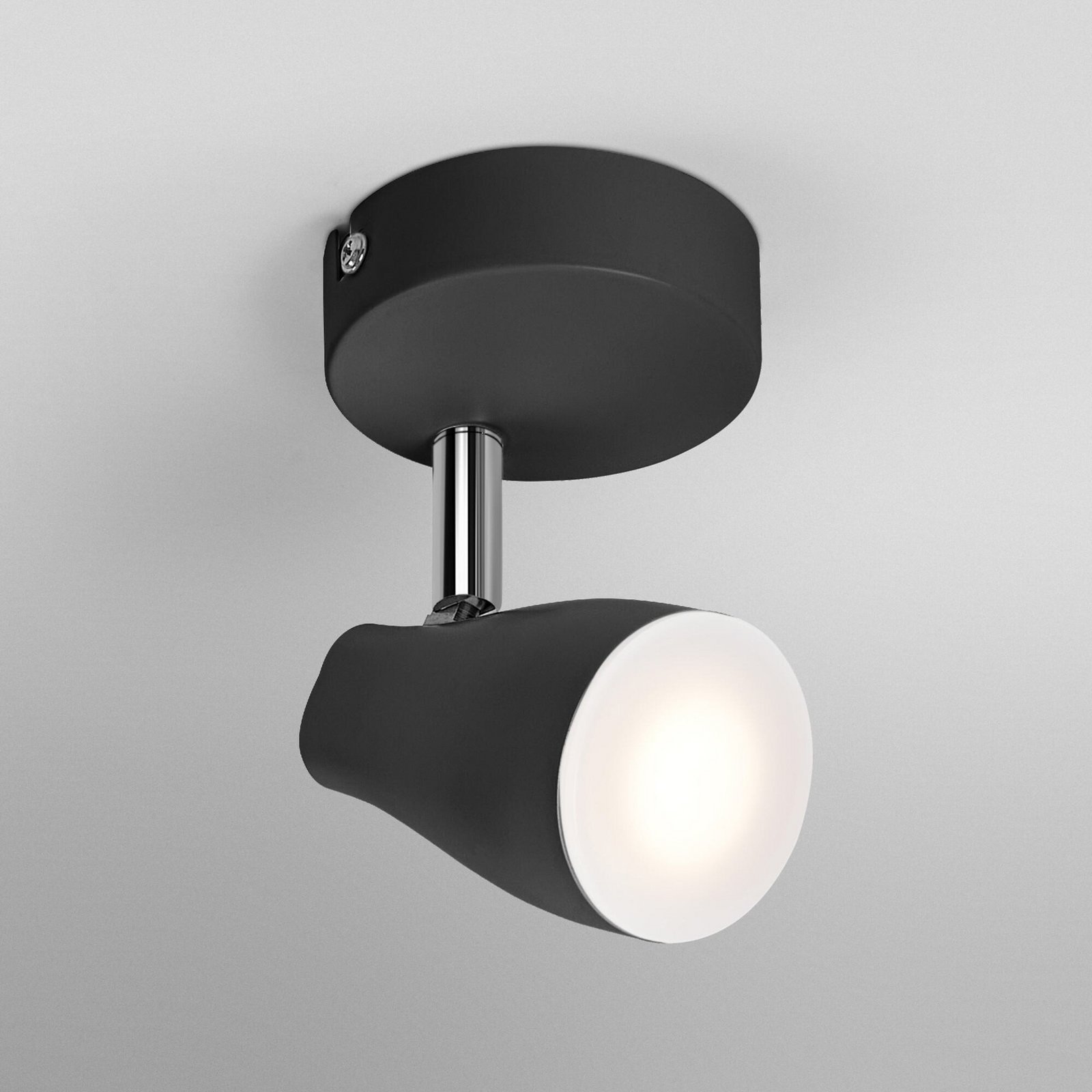 OSRAM Deckenstrahler PEAR, schwarz, 1-flg., GU10-LED 2.700 K