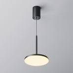 Candeeiro suspenso LED Maytoni Plato, preto, Ø 18,5cm, alumínio