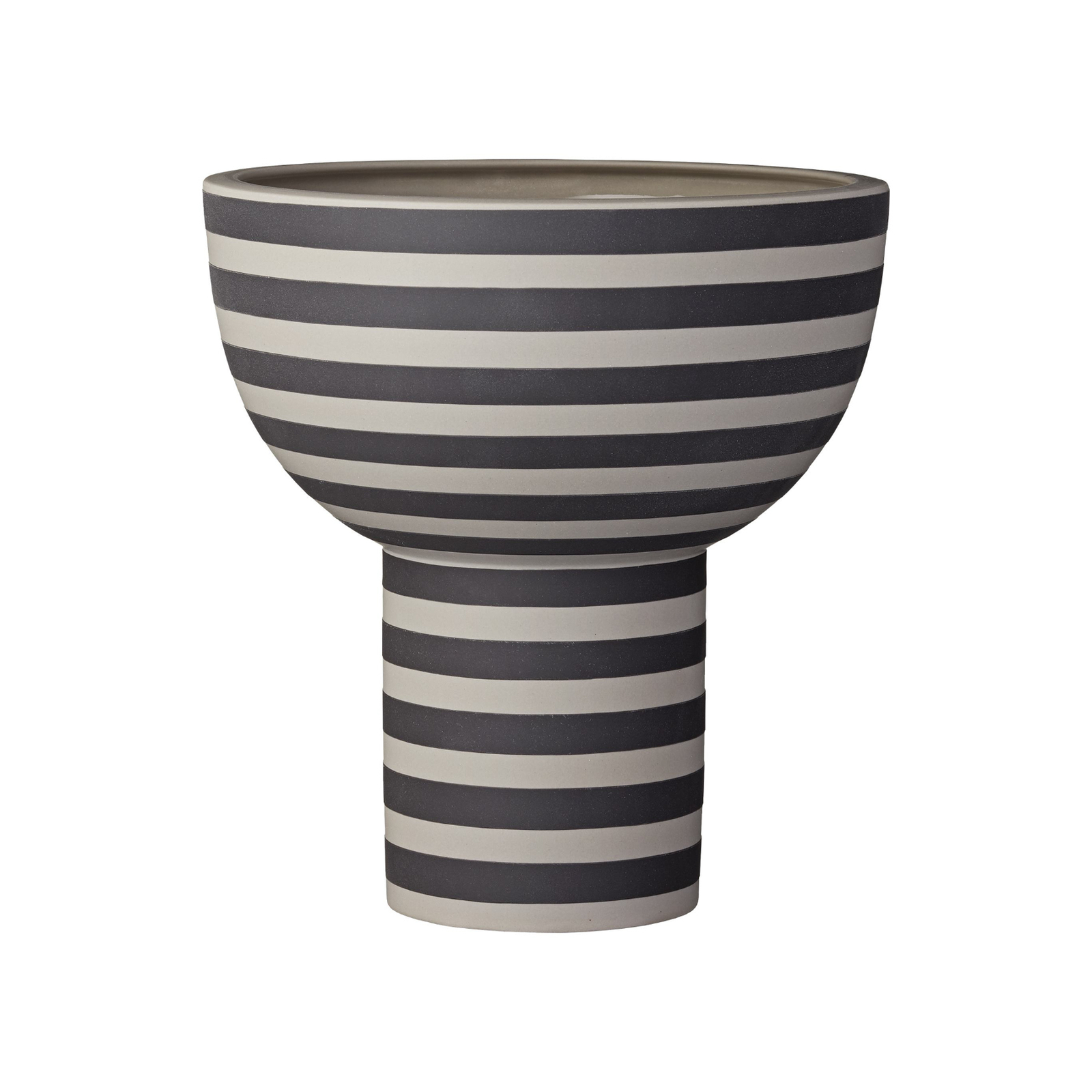 Vaso AYTM Varia, nero, Ø 23 cm, altezza 24 cm, ceramica