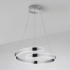Colgante LED Parma interruptor atenuación, cromo