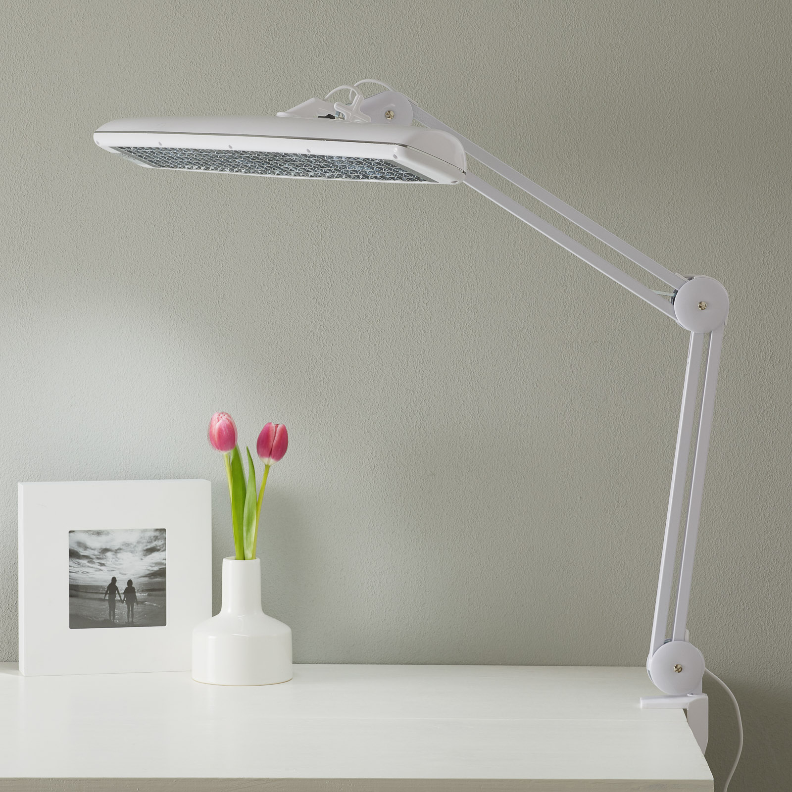 Jakob Maul Funksjonell arbeidslampe Atelier - skrivebordslampe - bordlampe til arbeidsplassen - lampe Arbeidsrom / kontor - metall, plast