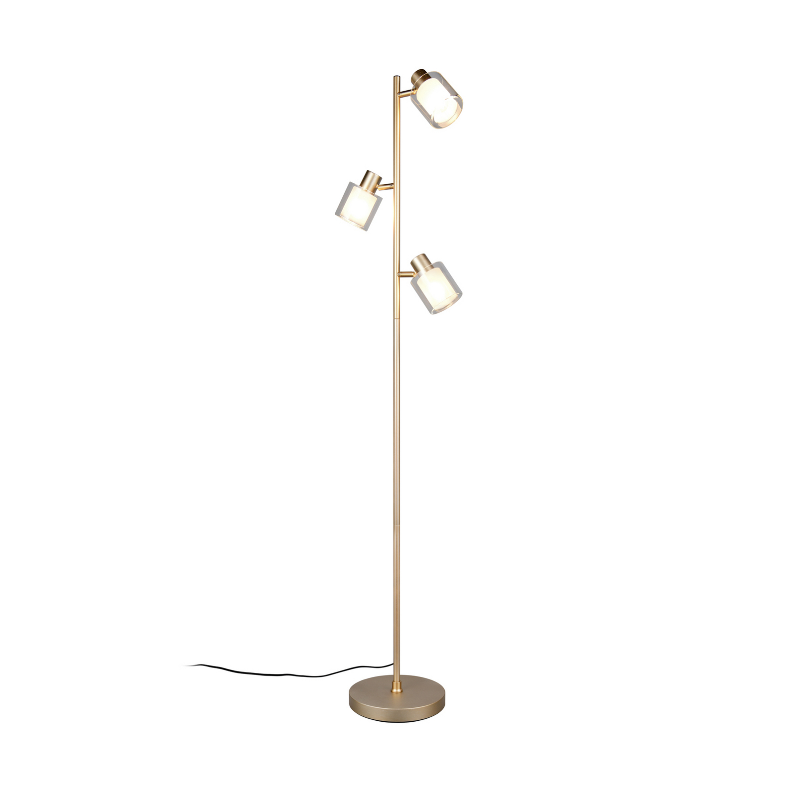 Stāvlampa „Neralo“, zelta krāsā, metāla, augstums 154,5 cm, E14