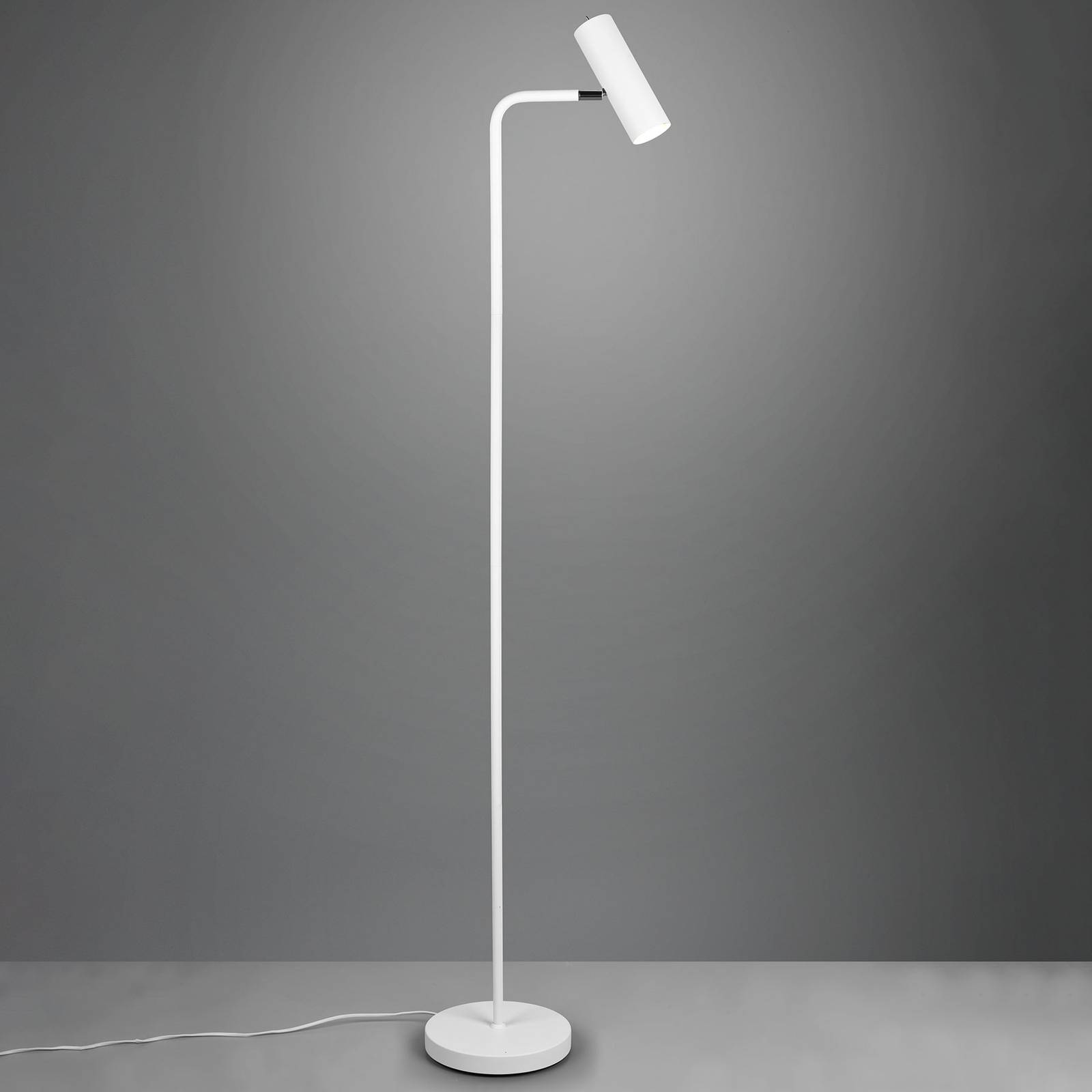 Trio Lighting Lampadaire Marley blanc mat