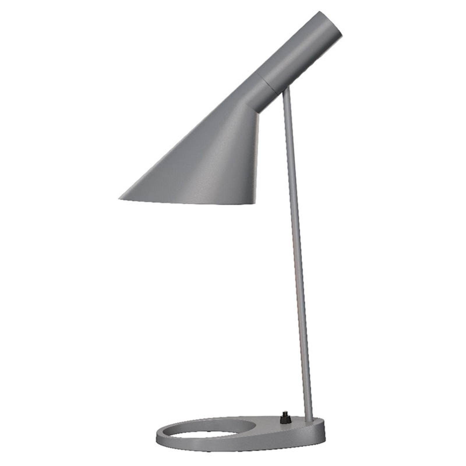 Louis Poulsen AJ - designer table lamp, dark grey, for Living / Dining Room, steel, die-cast zinc, E27, 20 W, energy efficiency: A++, W: 16 cm, H: 56 cm