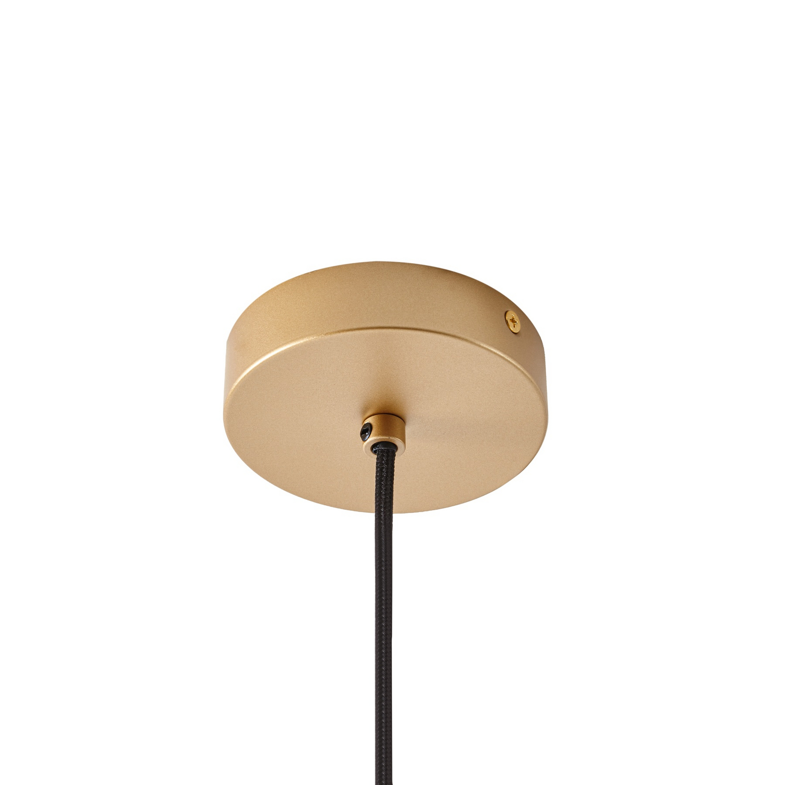 Suspension Peyton, à 10 lampes, or/blanc, verre - Lucande Suspension Peyton, à 10 lampes, or/blanc, verre - Lucande