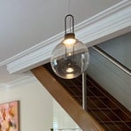 Modo Luce Orb lampa wisząca LED, czarna, Ø 25 cm