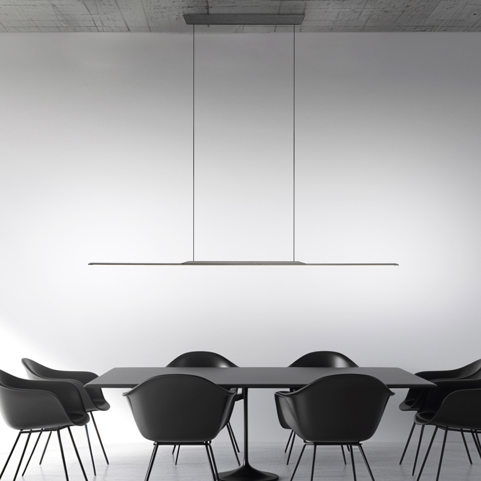 Suspension LED Surface, grise, 125 cm, aluminium, 3 000 K - PURE Suspension LED Surface, grise, 125 cm, aluminium, 3 000 K - PURE