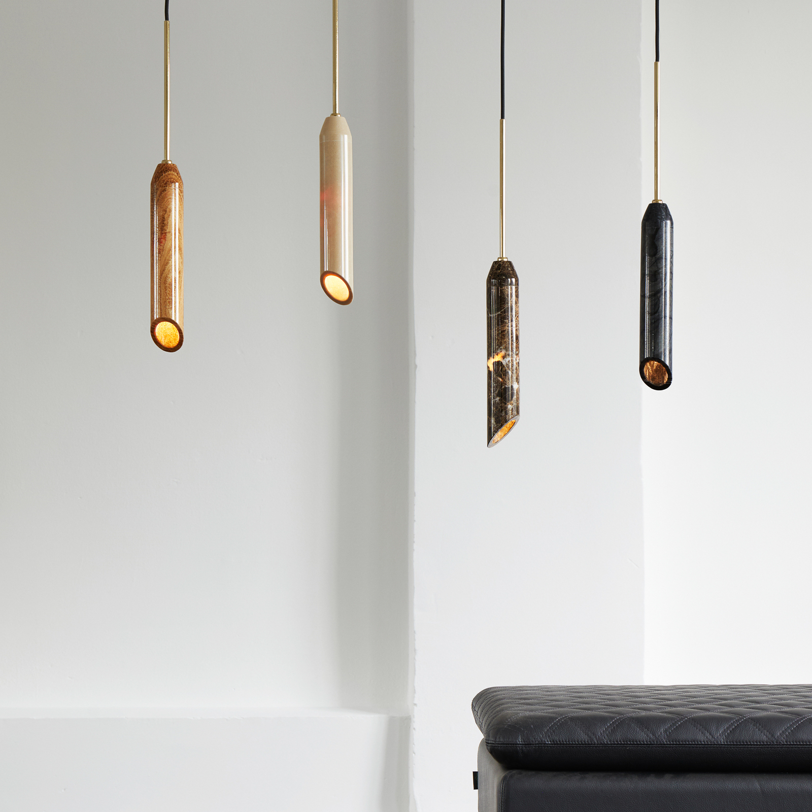 Marble Art Pendant Golden Marble - Design By Us