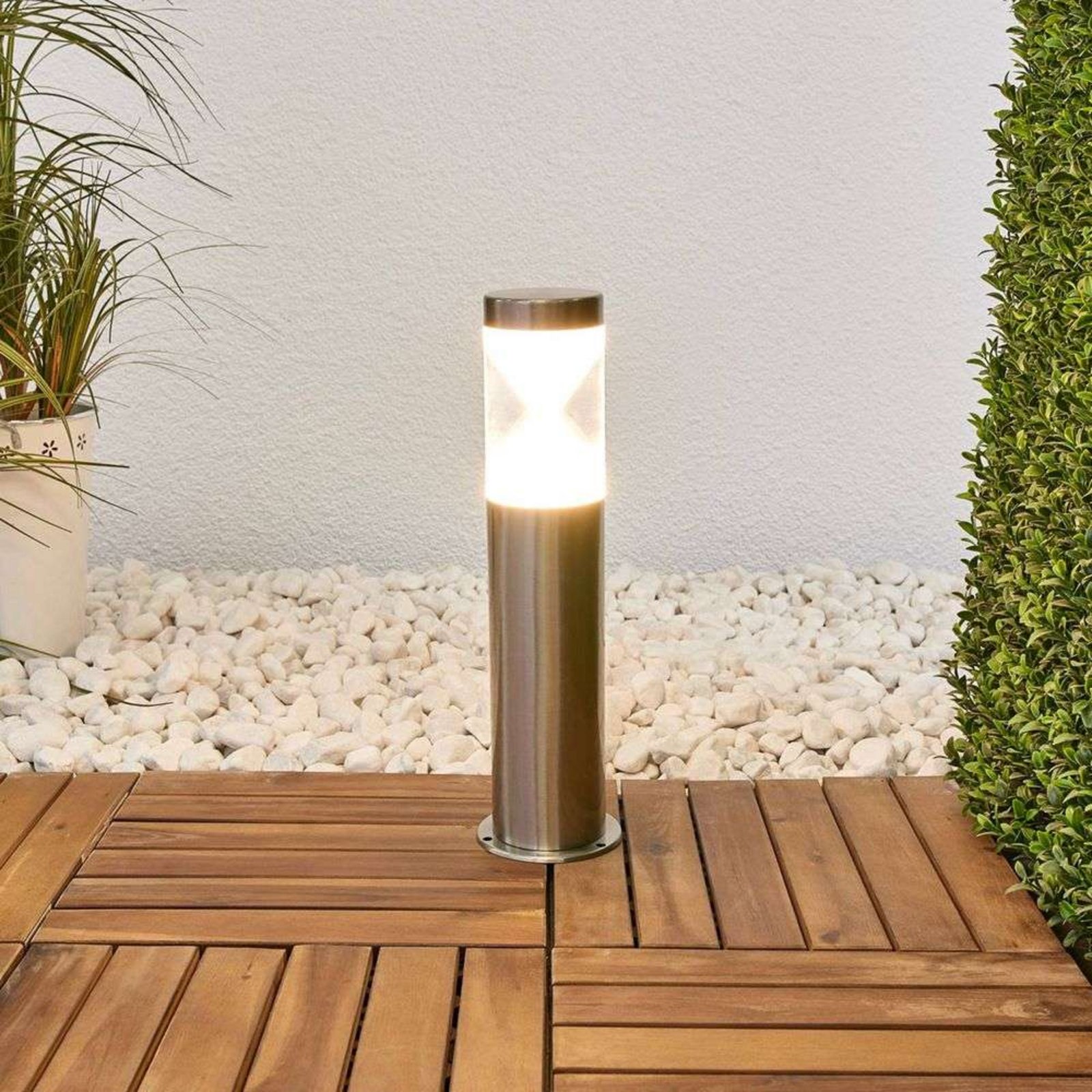 Fabrizio LED Lampă de Grădină Stainless Steel - Lindby