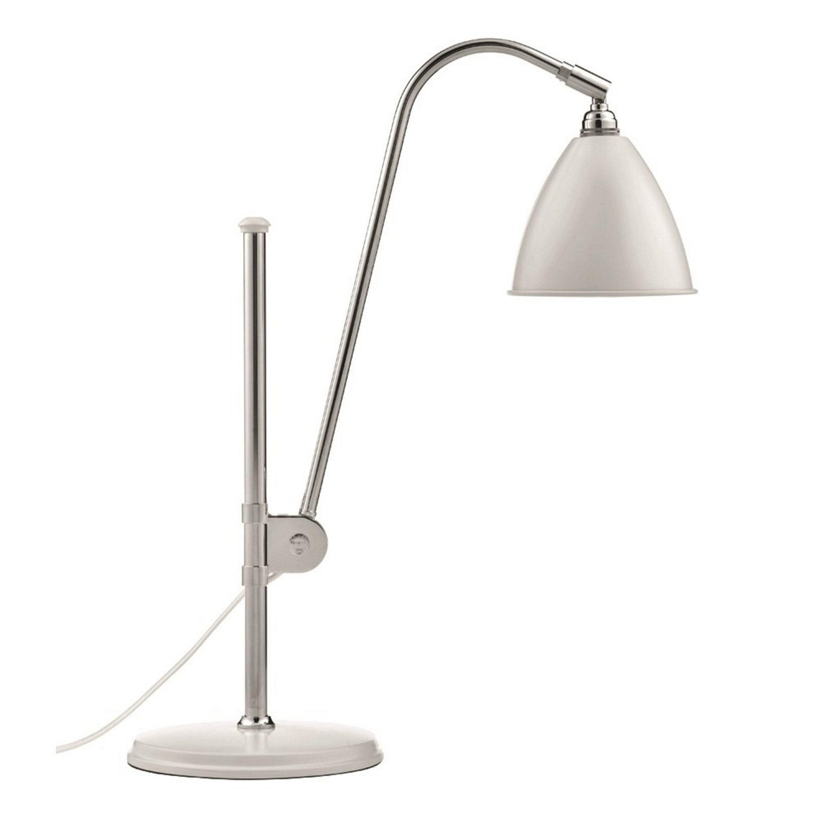 Bestlite BL1 Lampă de Masă ø16 Chrome/Matte White - GUBI