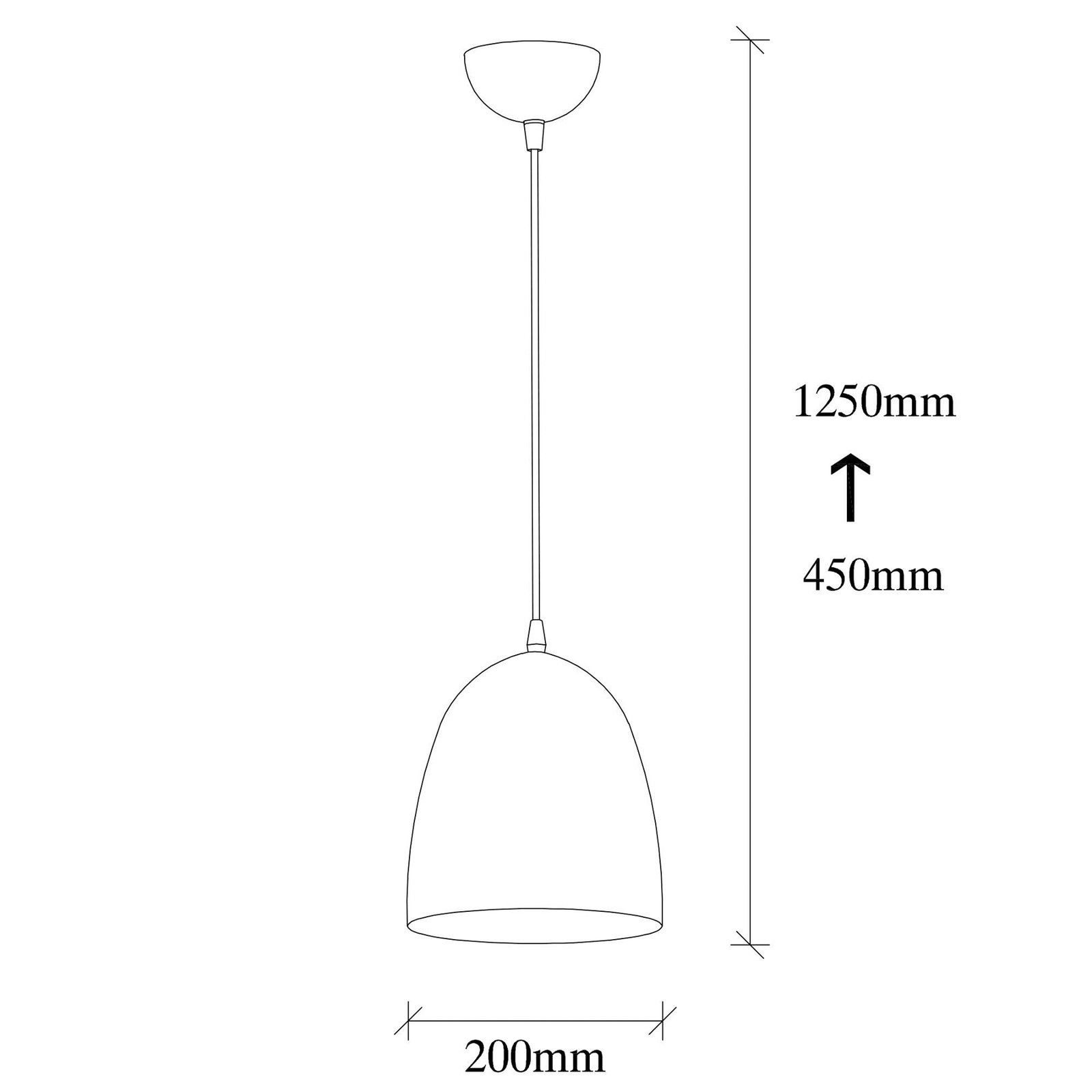 Lampada a sospensione Tattoo 2376, colore oro, metallo, Ø 20 cm