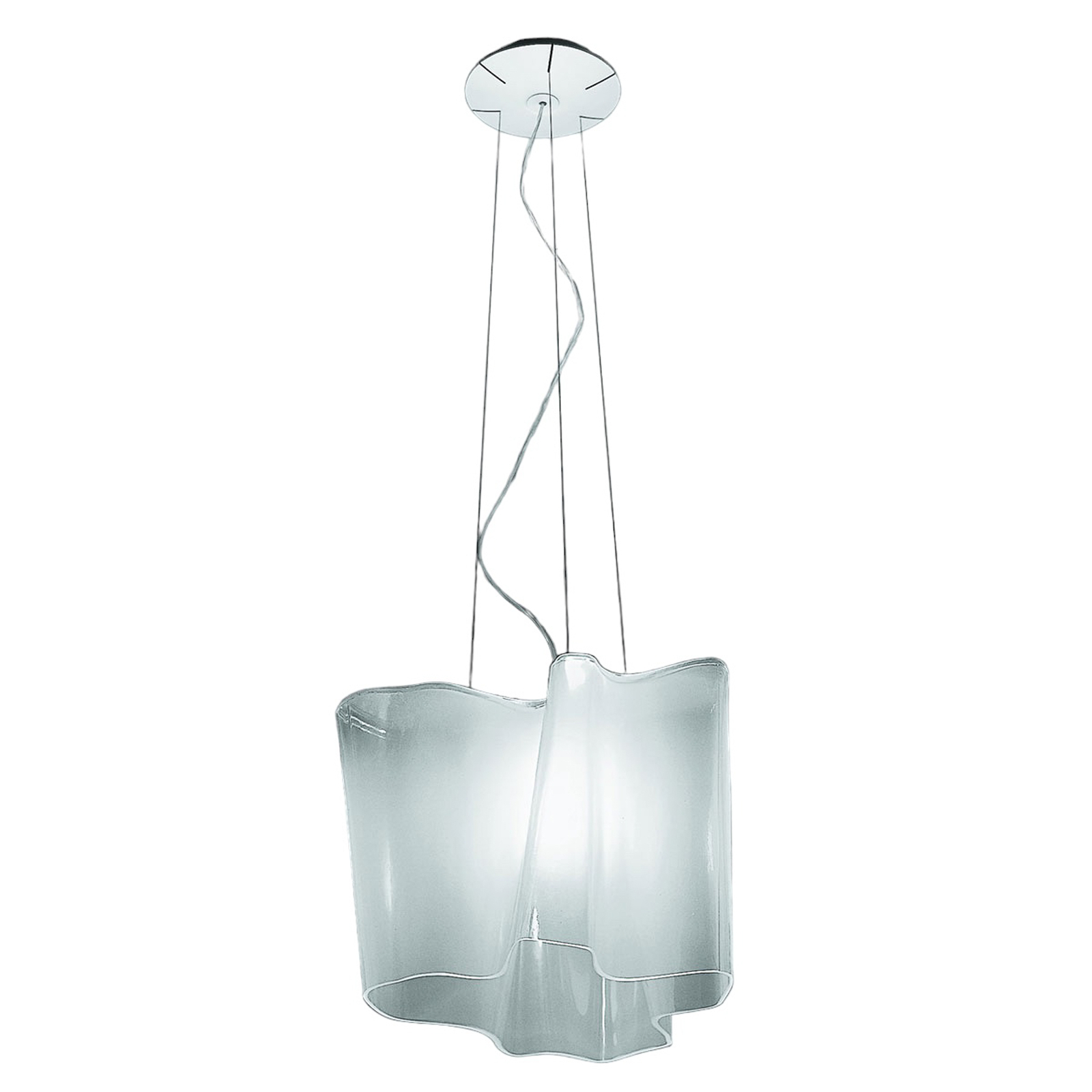 Artemide Logico závěsné světlo 1bň 40 cm šedé