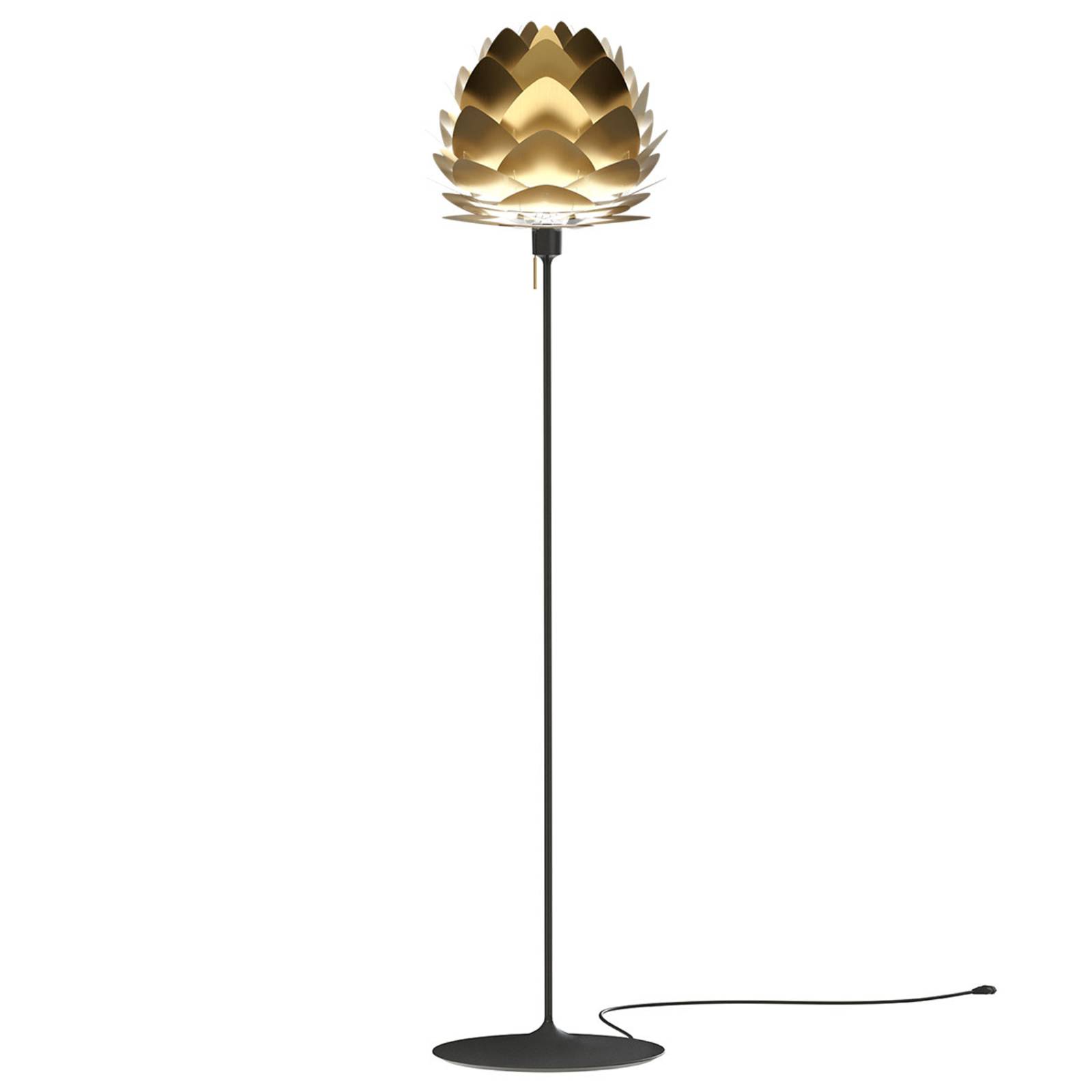 UMAGE Aluvia mini lampadaire laiton/noir