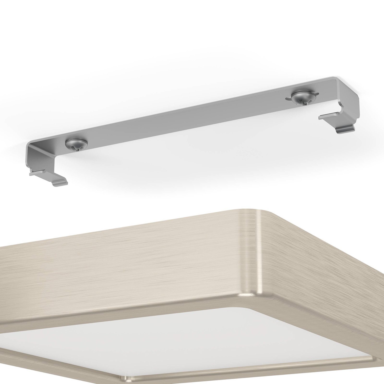 LED-Anbaupanel Fueva 5 IP20 830 nickel 16x16cm