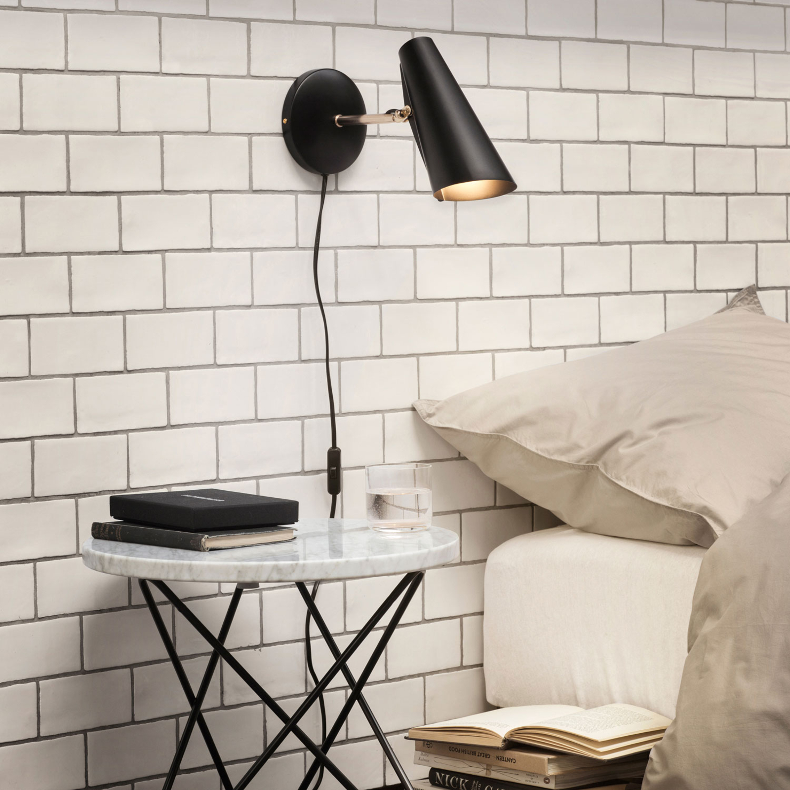 Nástenné svetlo Birdy 31,5 cm čierna/oceľová - Northern Nástenné svetlo Birdy 31,5 cm čierna/oceľová - Northern