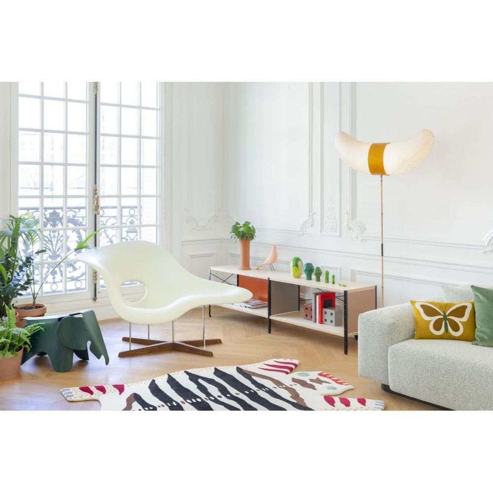 Akari BB3-33S Golvlampa Vitra - Vardagsrum - Papper / papp