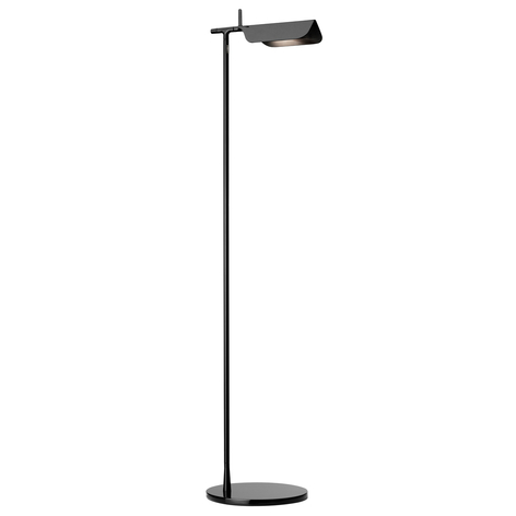 Svart TAB F LED-gulvlampe med bevegelig hode