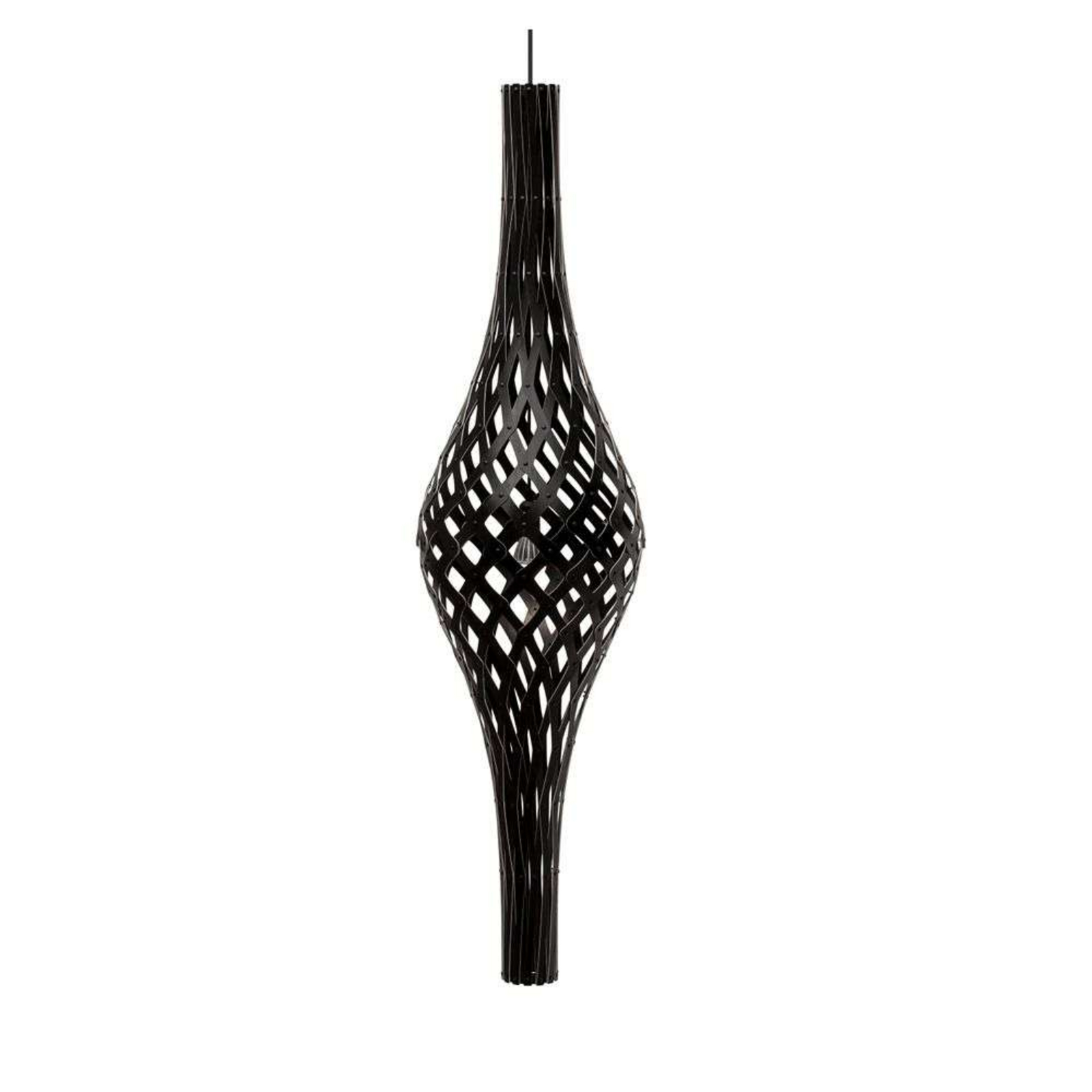 Nikau Lustră Pendul Black 2 Sides - David Trubridge