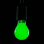 LED bulb, green, E27, 2 W, dimmable