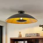 Lindby Emilienne ceiling light, steel, dark grey, Ø 60 cm